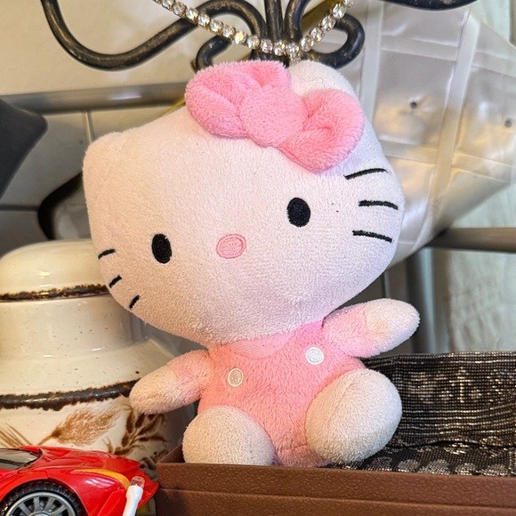 Hello Kitty Other - SOLD TY Hello Kitty Pink Plush Toy with Bow